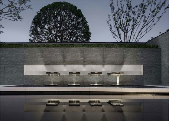 Flamed Finish Gray 60x120cm Outdoor Curtain Wall Porcelain Tile Untuk Teras Dan halaman