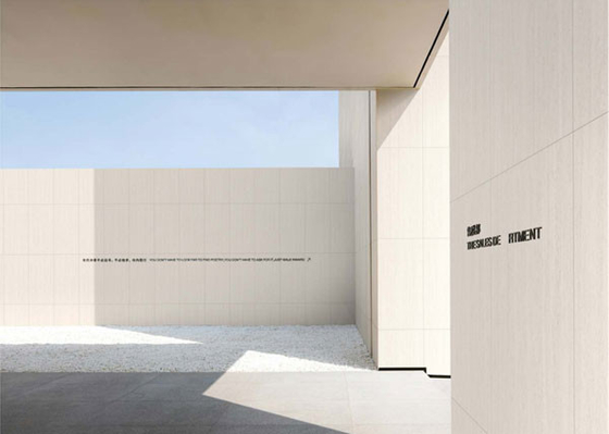 Brick Firebrick 60x120cm Matte Finish Beige Travertine Stone Outdoor Curtain Wall Porcelain Tile Untuk Teras Dan Taman