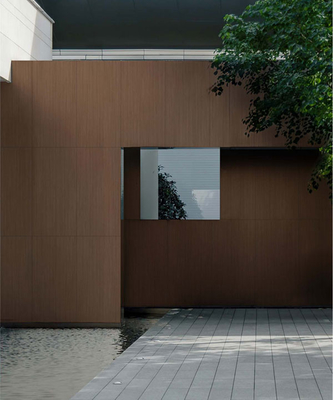 600x1200mm Dark Brown Matte Antique Wooden Surface Lantai Batu Luar Ruangan