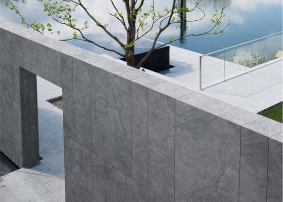 No Fade Mural Gray 1200x600mm dinding tirai eksterior tebal ubin untuk renovasi