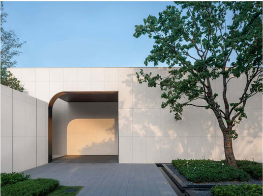 Cement Beige Matte Antique Surface 120x60cm Exterior Curtain Wall Tile Untuk Mall