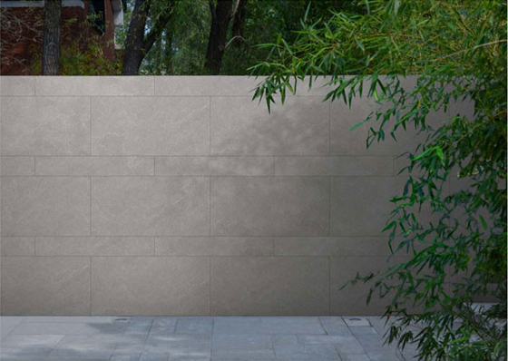 Warna abu-abu Matte Antique Finish Batu pasir dinding tirai luar Lempeng tebal Untuk pusat perbelanjaan 1200x600mm