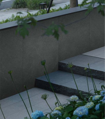 Ubin Dinding Tirai Tanah Liat Abu-abu 600x1200mm Finishing Antik Matte