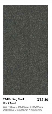 Anti-slip 300x600x30mm Hitam Kuning Lantai Porselen Paving Tile Untuk Square dan Park