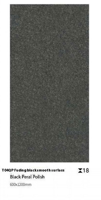 Hitam 1200x600x18mm permukaan halus seluruh tubuh lantai paving tile di sekitar kolam renang