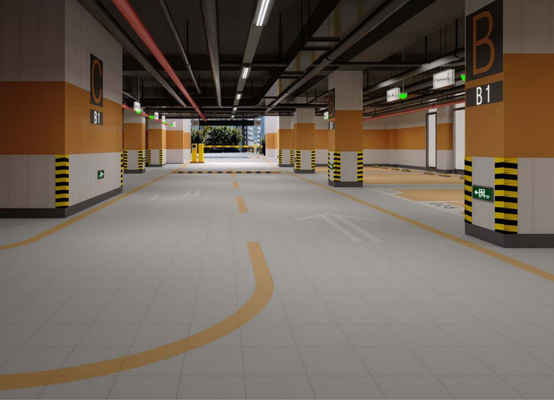 Abu-abu 600x600mm Non-slip lantai eksterior Porselen Paving Tile Dan genteng elegan untuk tempat parkir