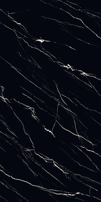 Hitam 160x320cm Dinding Indoor Dan Lantai Mat Kaca Porselen Sinter Batu Slab Untuk Dekorasi Rumah