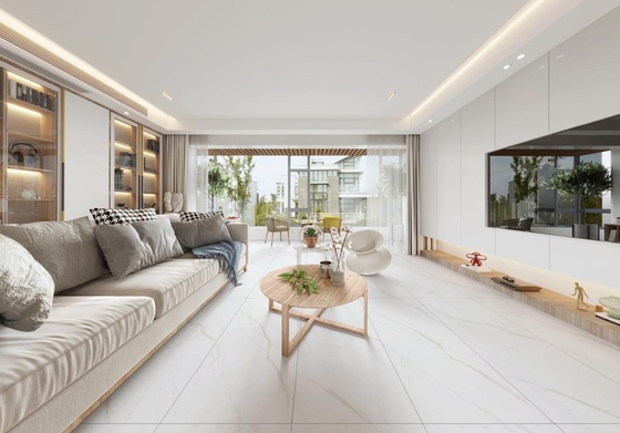 Lantai interior bertekstur tahan goresan dan 600x1200mm wajah bayi kaca porselen ubin untuk dekorasi dan mal belanja