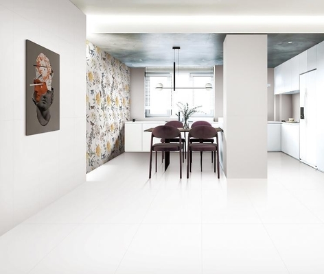AAA Kelas Putih Kaca Porselen Genteng 750x1500mm untuk Kamar Mandi