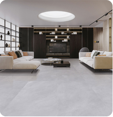 Beige AAA Grade Clay Porcelain Tile 600x1200mm Lantai Indoor