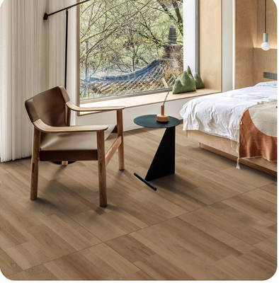 Lantai tahan air dan anti slip dinding luar Kayu terlihat porselen 600x1200mm untuk apartemen