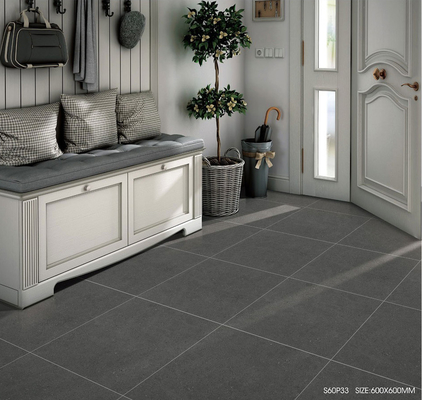 600x1200mm Dark Gray Matt Porcelain Tile untuk kamar mandi dan kamar tidur
