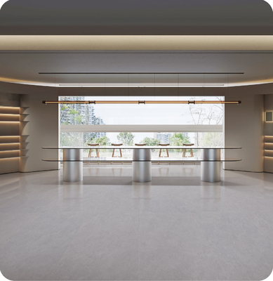 Matt W.A 0.5% abu-abu 750x1500mm Lantai Indoor Antibakteri Wajah Bayi Porselen Tile Untuk Desain Dan Rumah