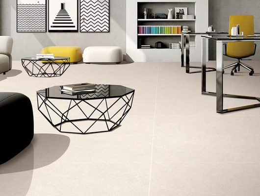 Beige 600x1200mm Soft Glass Wall Porcelain Tile Untuk Kamar Tidur W.A 0.5%