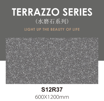 Non-Slip 1200x600mm terrazzo Indoor Floor Baby Face Porselen Dekorasi Peti Untuk Ruang Makan