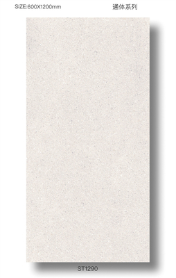 60x120cm Beige Lantai Luar Ruangan Full Body Porselen Tile Untuk Lantai Villa Asam-Resistant