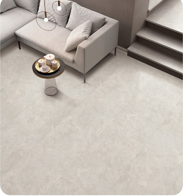 Ubin Beige tahan kelembaban dan 60x120cm Recut Soft Glass Porcelain Tile Untuk Bangunan