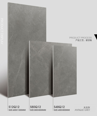 Antique Gray 60x120cm Lembut Kaca awet Lantai Indoor Porselen Tekstur Tile Untuk ruang tamu