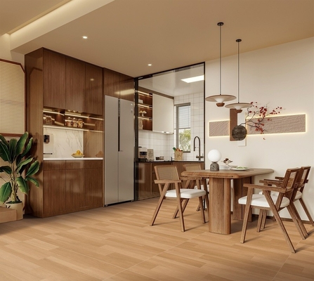 Lantai kayu porselen kelas AAA 60x120cm Lantai anti-seluncur dalam ruangan