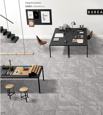 Peti dinding eksterior tahan lama 600x600mm dan full body porselen putih untuk pusat perbelanjaan dan rumah