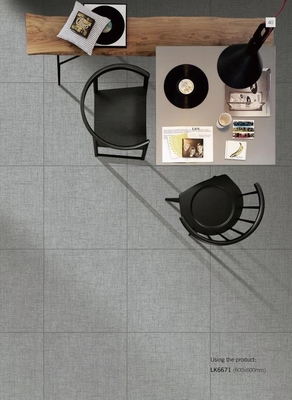 Anti-Slip Interior Wall 60x60cm Full Body Antibacterial Porcelain Tile Untuk Balkon Dan Mal Belanja