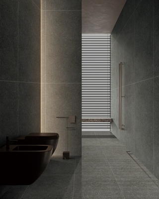 Dapur 1200x600mm Di dalam dinding tahan lama Lembut Kaca Porselen Tile Untuk kamar mandi