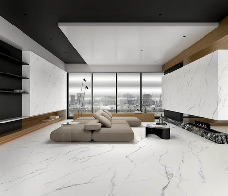 Carrara Exterior Floor Tile Dan No Fade 1200x1200x9mm White Baby Face Glassed Porcelain Tile Untuk Dekorasi Dan Hotel