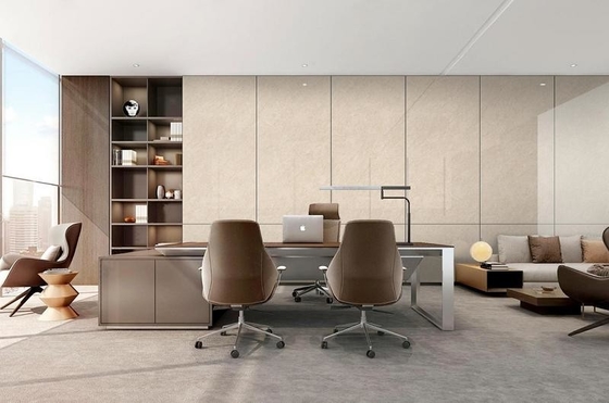 Cahaya Kuning Tidak Pudar Lantai Lantai Indoor 900x1800x9mm Porselen Kaca Polished Lantai Untuk Kantor Dan Proyek