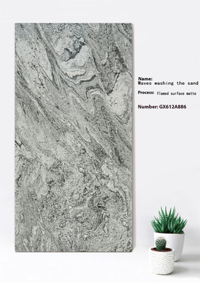 60x120cm Permukaan Api Mat Gray Curtain Wall Lantai tebal Untuk Balkon ISO9001 Acid-Resistance