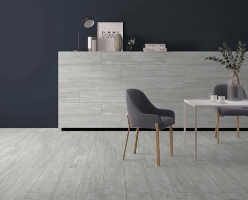 Dekoratif 200x1000mm Porselen Kayu Strip Untuk Dapur Gray Dan Kuning