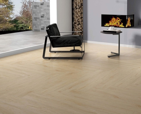 Kelembaban-Buktinya 200x1200mm Kuning coklat Porselin Kayu Strip Eco-Friendly Lantai Strip Untuk Dekorasi