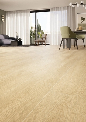 Antibakteri 200x1200mm Pita Porselen Kayu Kuning Untuk Dapur Kelas AAA