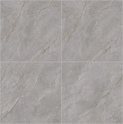 Marmer Lantai Dalam Ruangan Abu-abu 1200x1200mm Slabs Batu Sinter Polished Untuk Kantor