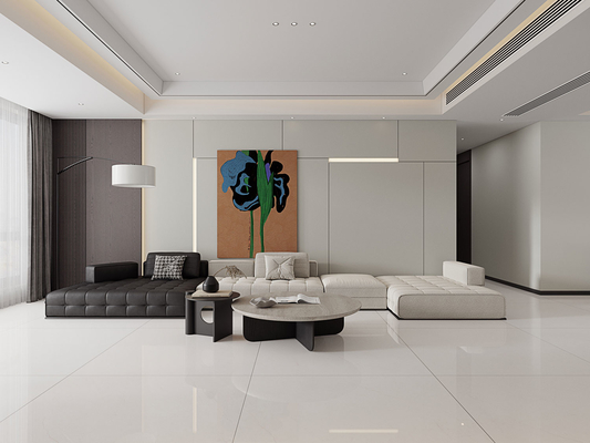 Beige Waterproof Polished Sintered Stone Slabs 1200x1200mm Untuk Restoran