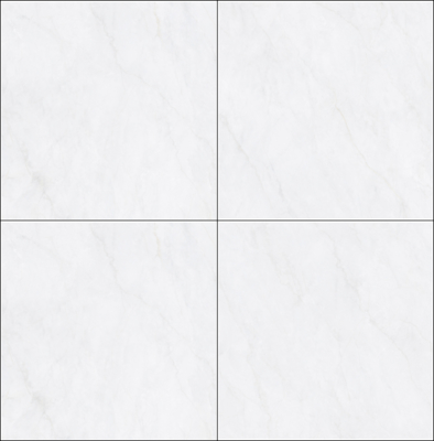Kelas AAA Marmer 800x800mm Putih Cahaya Polished Kaca Porselen Peti Untuk Apartemen Menakjubkan