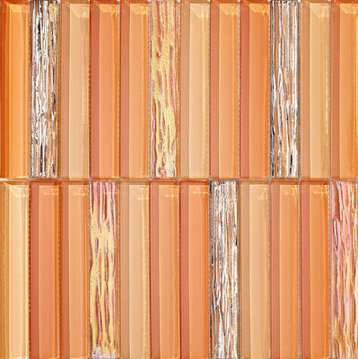 Mosaik Kaca 300x300mm Biru yang tahan noda untuk Pembangunan Kembali dan Ruang Makan