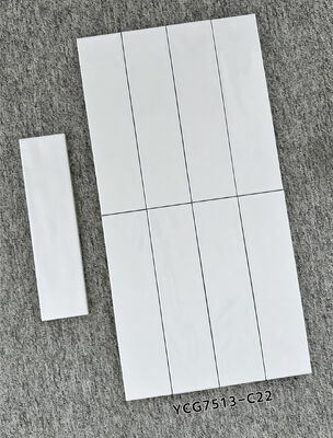 White stain-resistant 75x300mm Glossy Inside Ceramic Wall Tiles untuk ruang tamu dan balkon