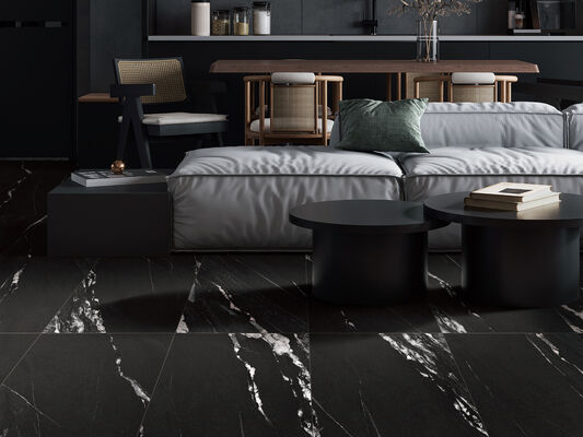 Black Grade AAA dan menakjubkan 600x1200mm Matt Dengan Bentuk Permukaan Porselen Peti untuk ruang makan dan kamar mandi
