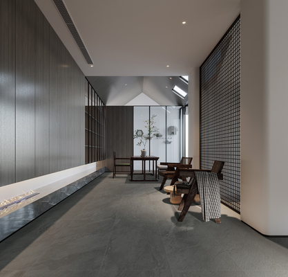 Dark Gray Stylish 600x1200mm Matt With Mould Surface Porcelain Tiles untuk kamar tidur dan ruang makan
