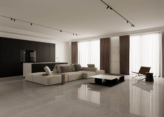 Gray Durable and Firebrick 1600x3200mm Marble Wall Polished Sintered Stone Slab Thickness 12mm Full Body Slabs For Hotel