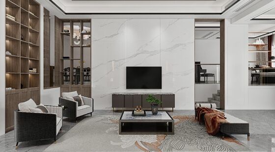 Grade AAA and Stunning 1200x2700mm Thickness 9mm Carrara Marble Polished Sintered Stone Slabs for Kitchen