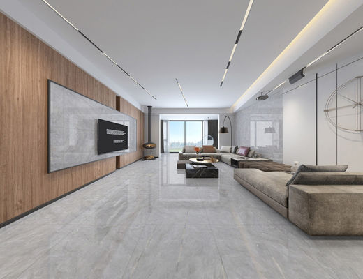 80x80cm Gray Marmer Polished Porcelain Floor Tile