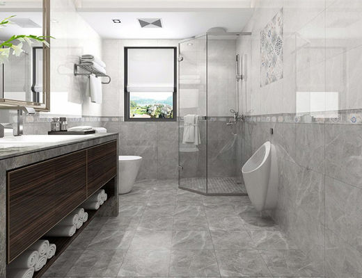 100m2 0.12 W.A Bangunan Hunian Kontemporer 300x600mm Grey Glazed Interior