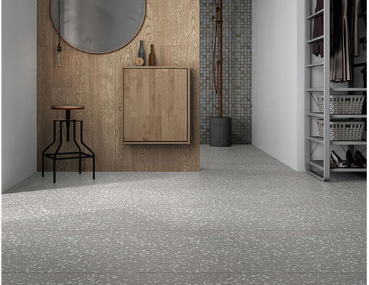 1152SQM 9.7mm Tebal Seluruh Tubuh Ubin Porselen Lappto Terrazzo Semi Dipoles Mengkilap