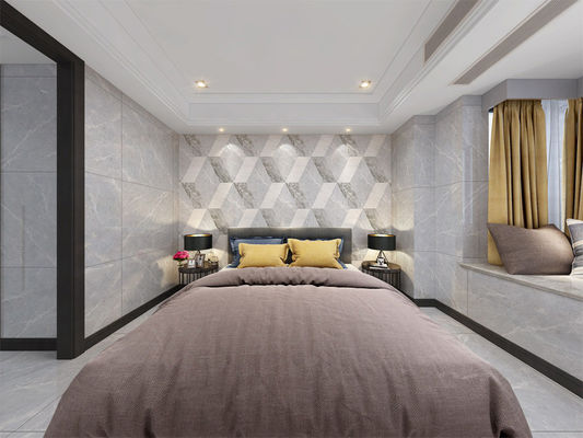 800x800mm Gray Polished Porcelain Floor Tile Kelas AAA