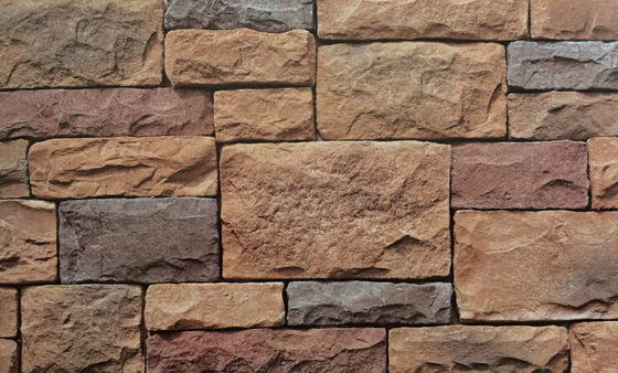 Batu Dinding Bertekstur 14mm SGS, Slate Simulasi Tahan Api