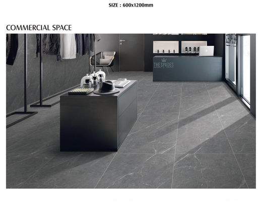 600x1200mm ISO Porcelain Vitrified Tiles Matt Finish Glazed Grey Marmer PRIMERA