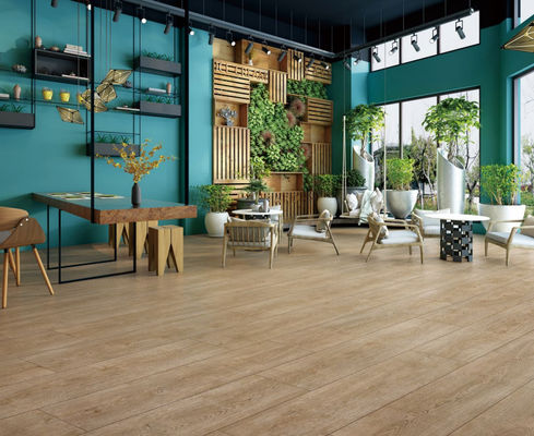 250x1500mm 36Kgs / Kotak Ubin Porselen Kayu Beige Cream Oak Tree Tebal 9.5mm