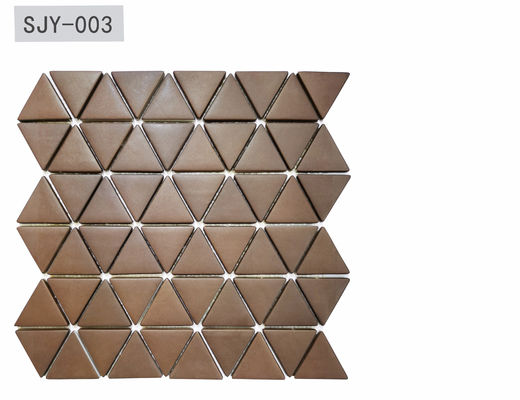 100Sqm 6mm Ubin Mosaik Dekoratif Logam Mengkilap Seluruh Tubuh Warna Gelap 310.5x308mm