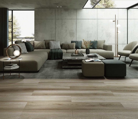 ISO13006 4.0MM Klik Lantai Kayu Oak LVT SPC Untuk Komersial